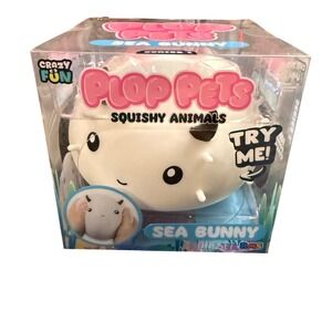 RMS Plop Pets Squishy Animals Viral Sea Bunny Series 1 White New Squeeze Fidget